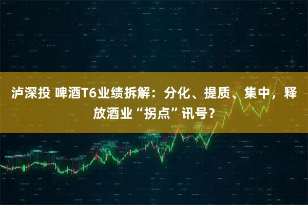 泸深投 啤酒T6业绩拆解：分化、提质、集中，释放酒业“拐点”讯号？